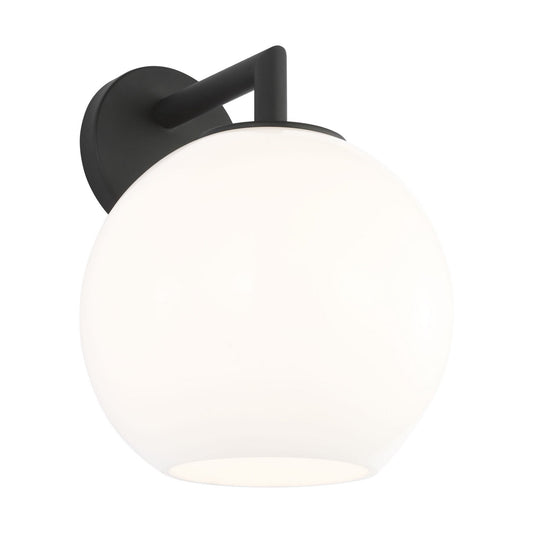 Toca One Light Outdoor Wall Lantern in Textured Black