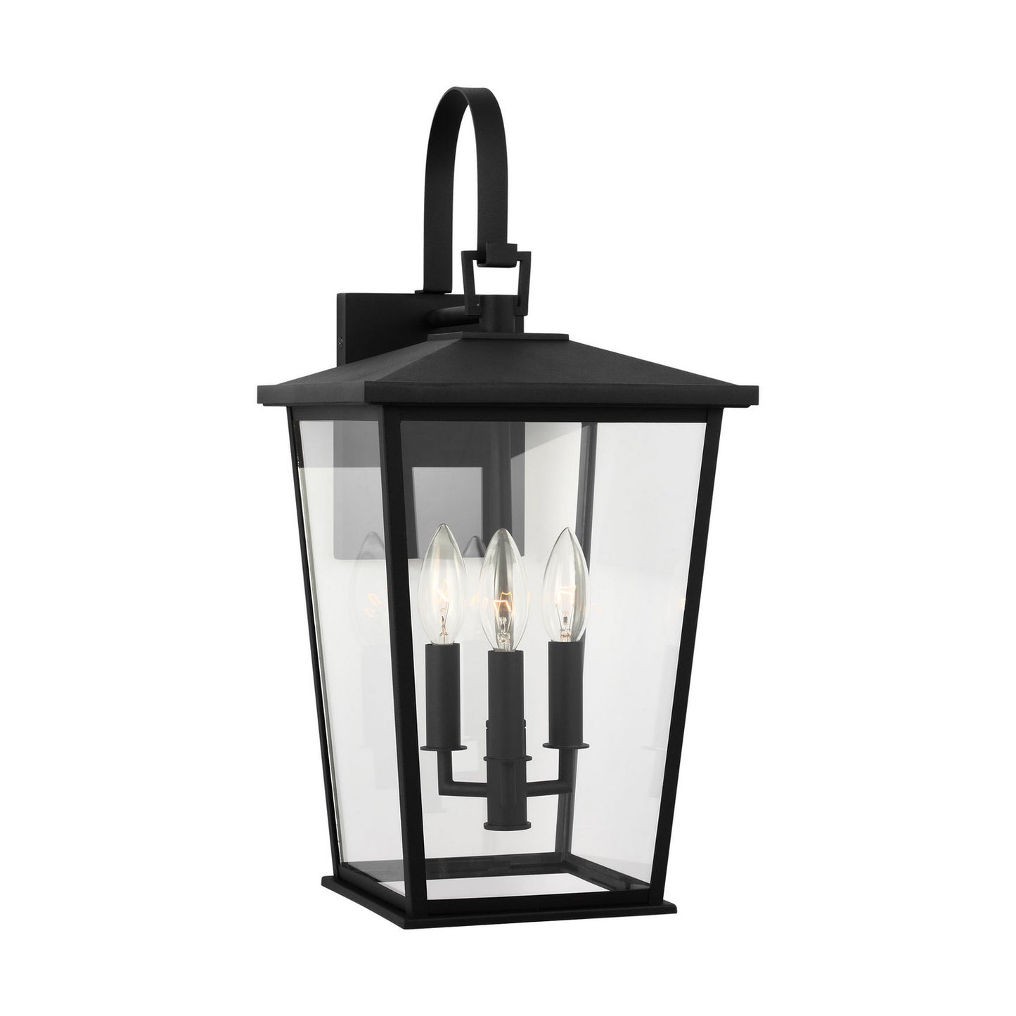 Linton Lantern in Textured Black