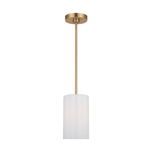 Rhett One Light Mini Pendant in Satin Brass