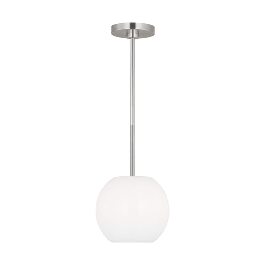 Rory One Light Mini Pendant in Brushed Steel
