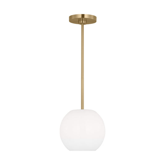 Rory One Light Mini Pendant in Satin Brass