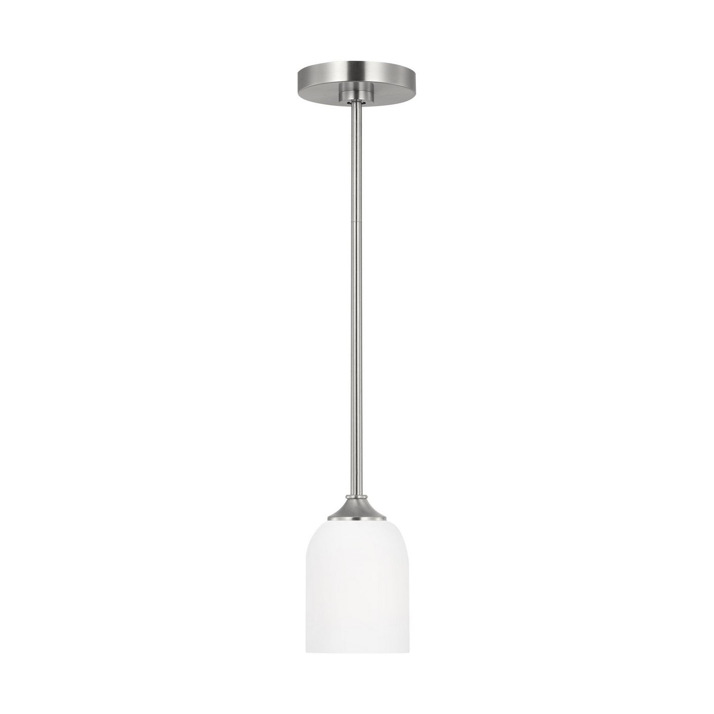 Generation Lighting - GLP1021EN3/BS - One Light Mini Pendant - Emile - Brushed Steel