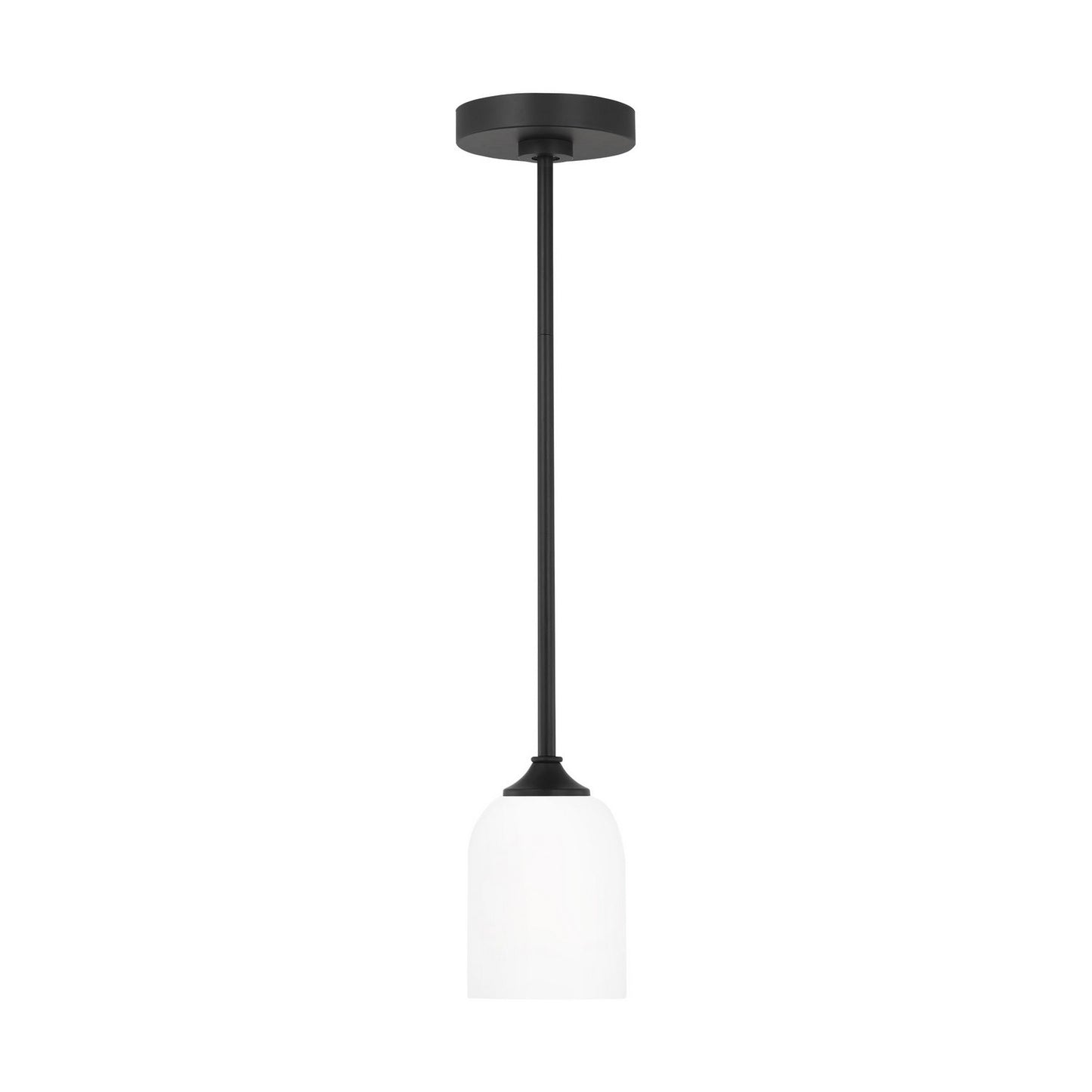 Generation Lighting - GLP1021EN3/MBK - One Light Mini Pendant - Emile - Midnight Black