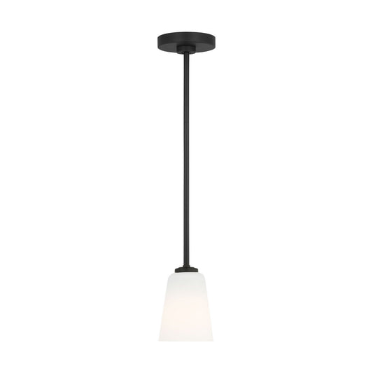 Miles One Light Mini-Pendant in Midnight Black