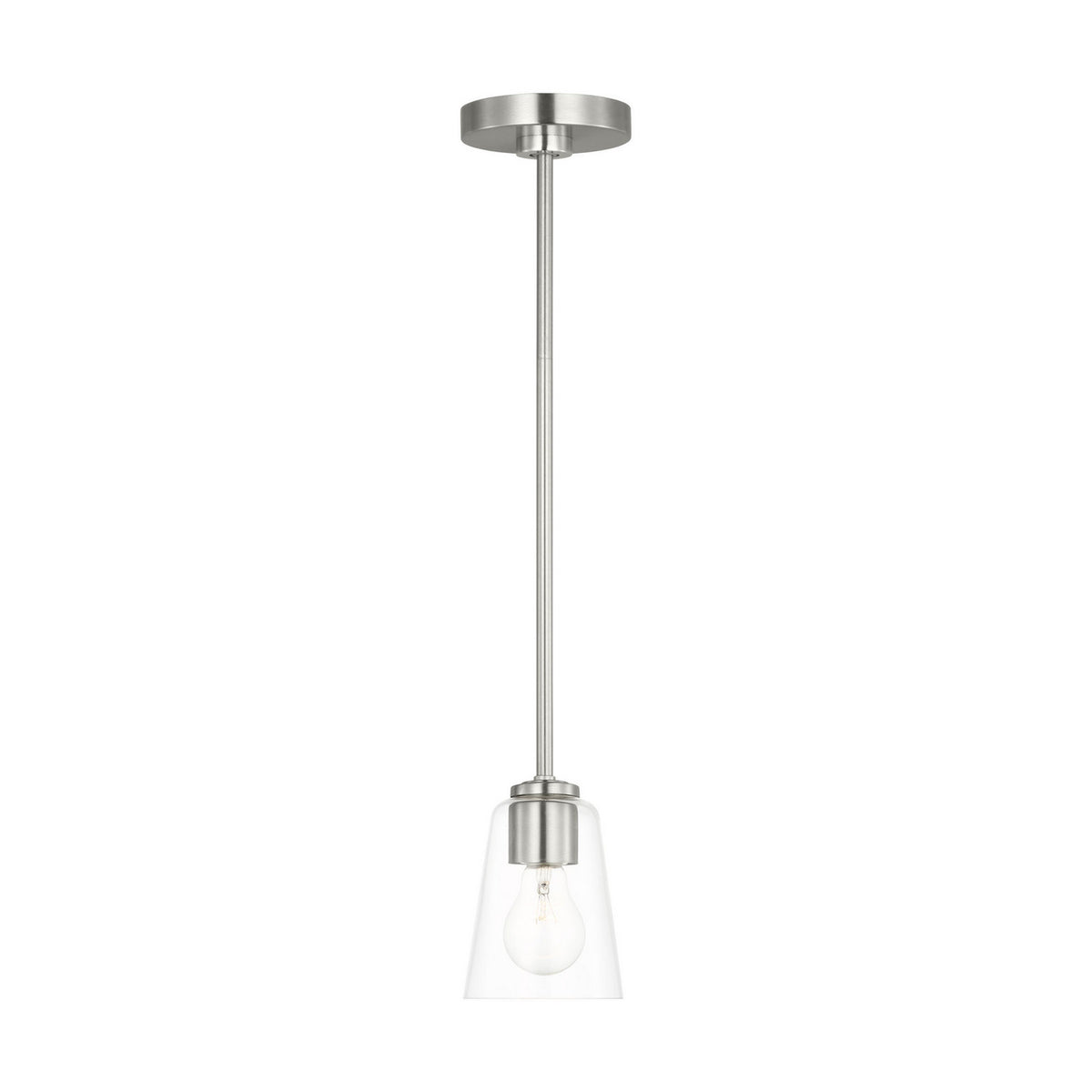 Generation Lighting - GLP1041BS - One Light Mini-Pendant - Miles - Brushed Nickel