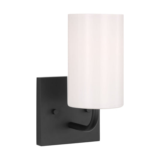 Rhett One Light Vanity in Midnight Black