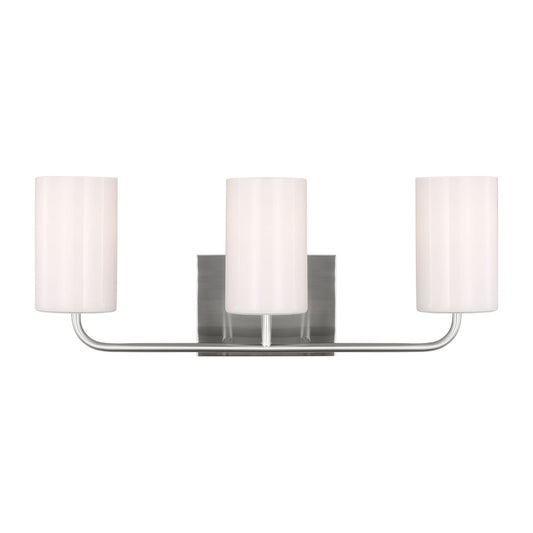 Rhett Three Light Vanity in Satin Brass