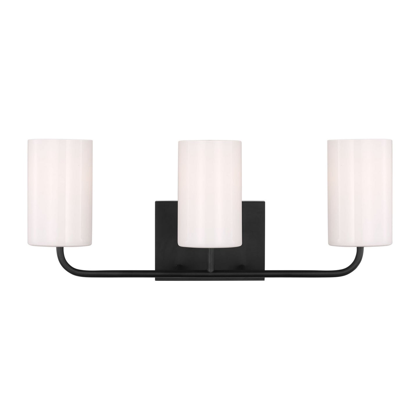 Rhett Three Light Vanity in Midnight Black
