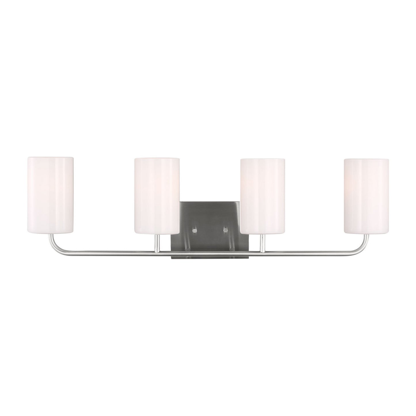 Rhett Four Light Vanity in Brushed Steel