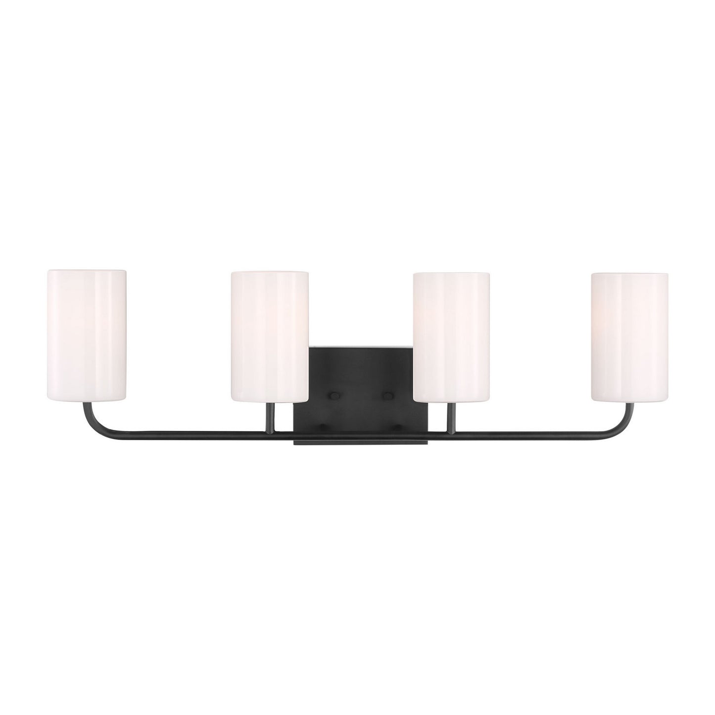 Rhett Four Light Vanity in Midnight Black