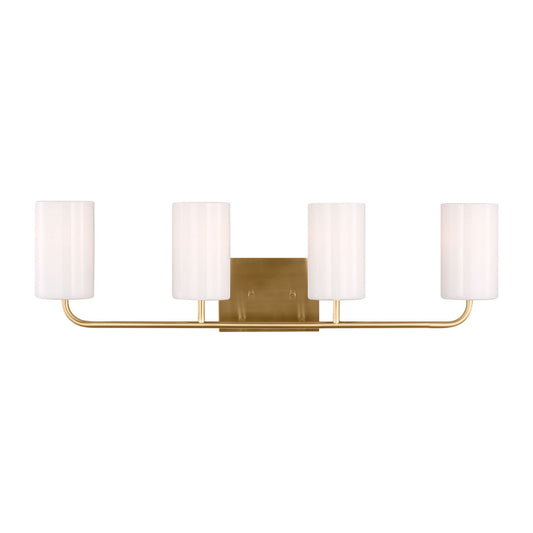Rhett Four Light Vanity in Satin Brass