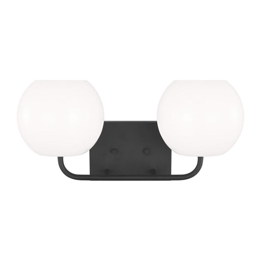 Rory Two Light Vanity in Midnight Black