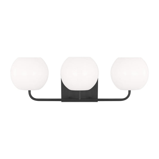 Rory Three Light Vanity in Midnight Black