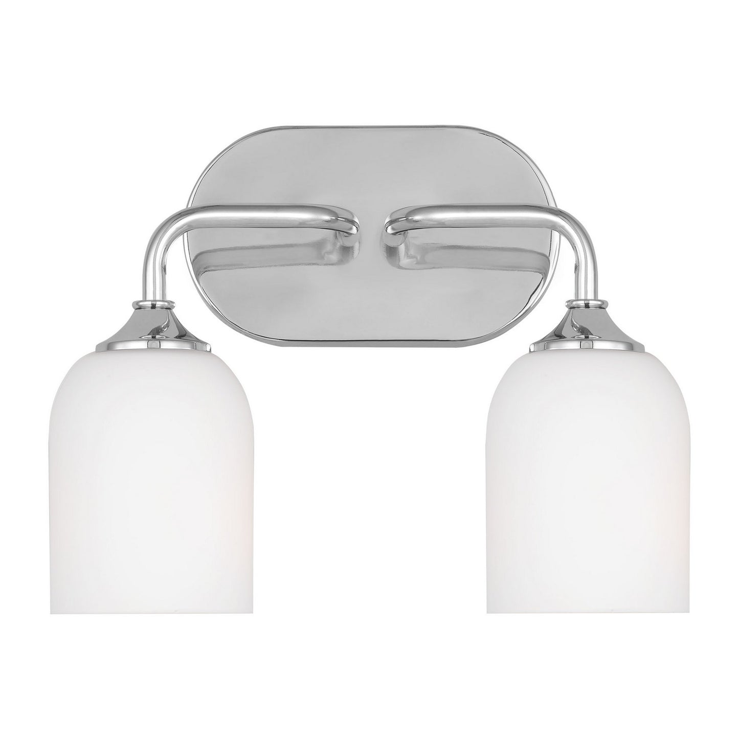 Emile Two Light Vanity in Chrome