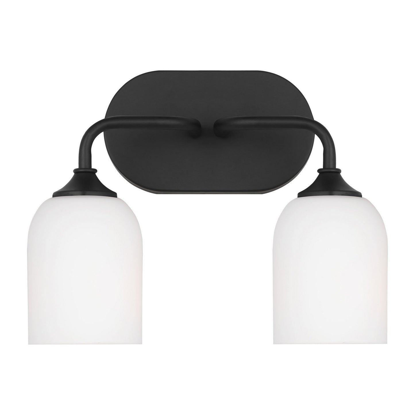 Emile Two Light Vanity in Midnight Black