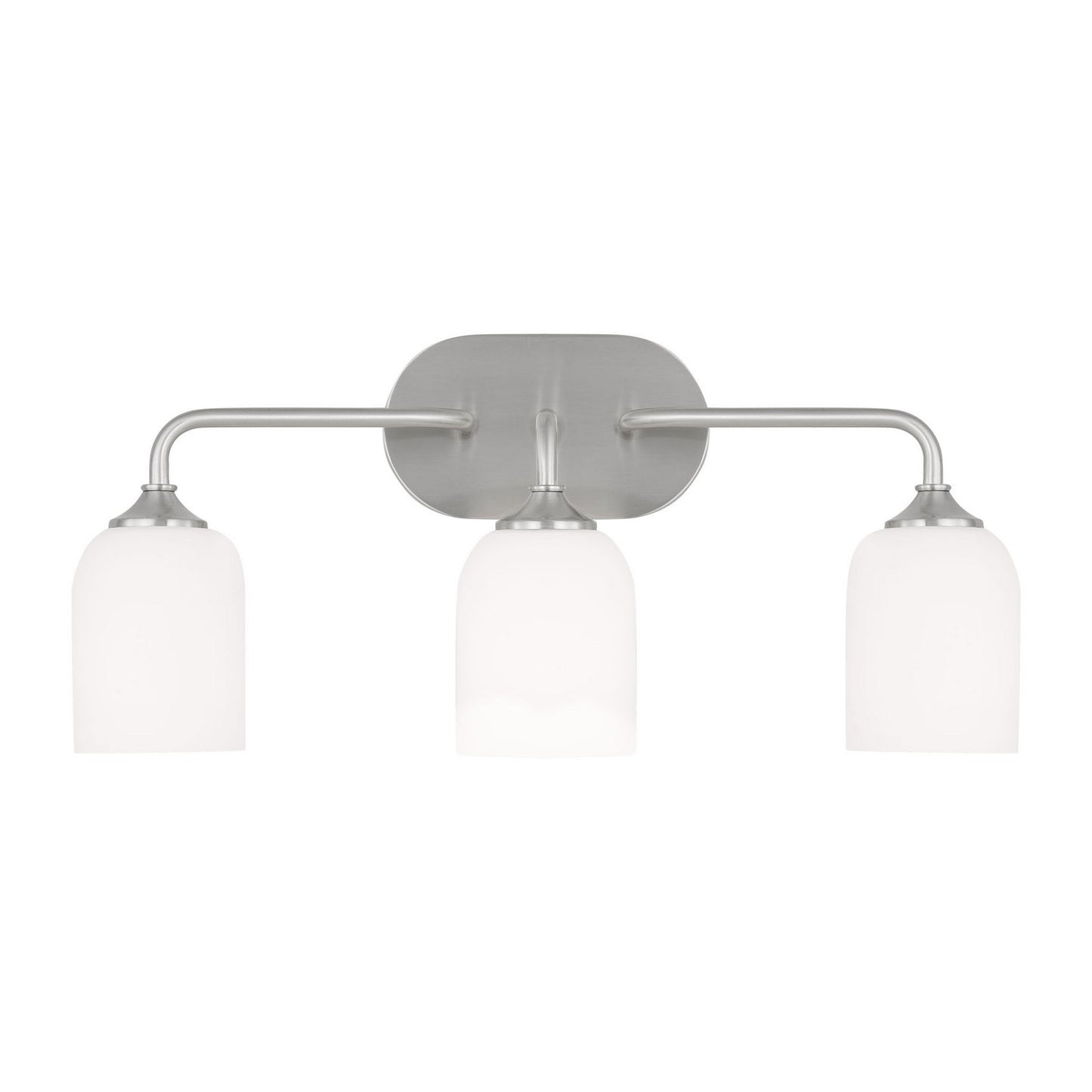 Generation Lighting - GLV1023EN3/BS - Three Light Vanity - Emile - Brushed Steel
