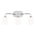 Generation Lighting - GLV1023EN3/CH - Three Light Vanity - Emile - Chrome