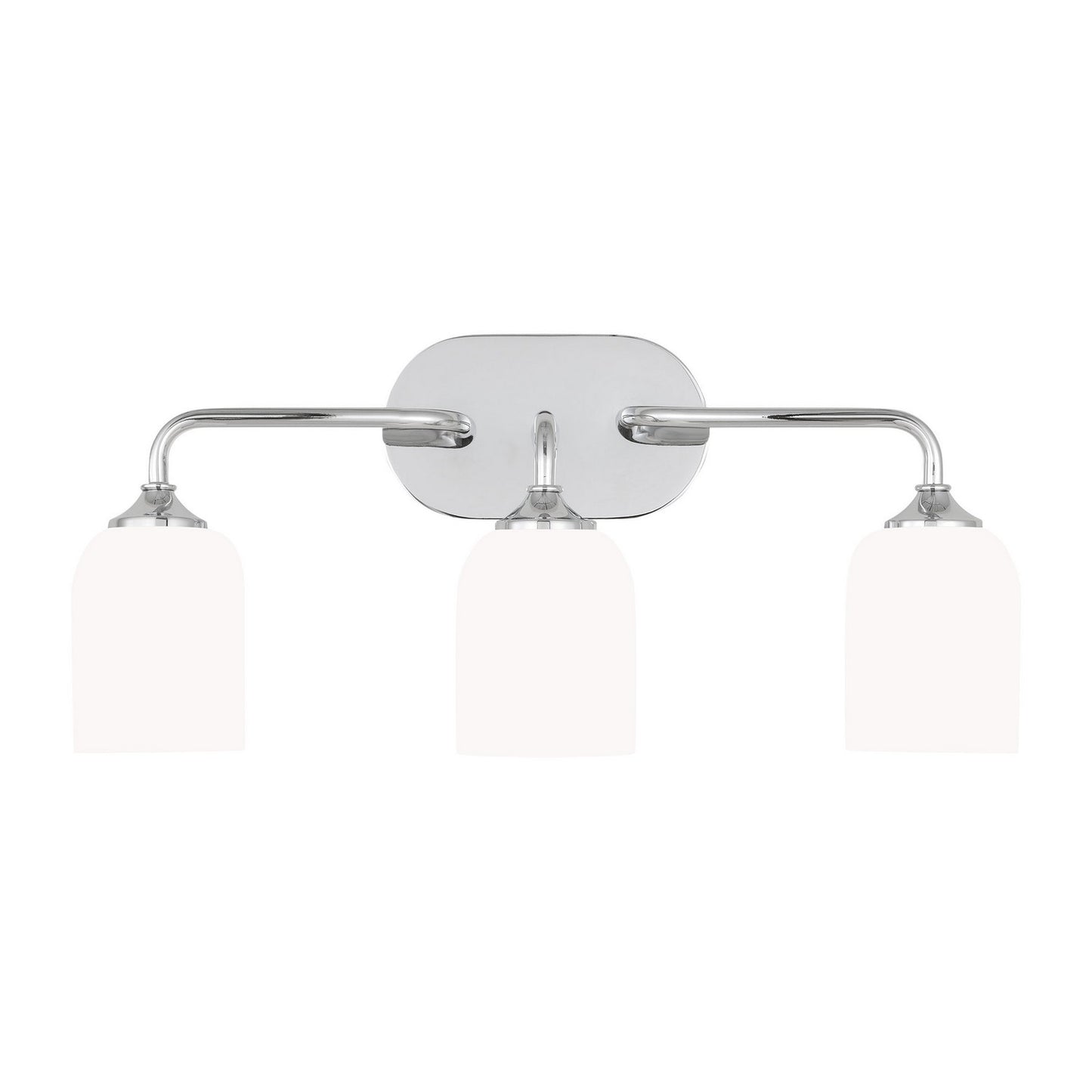 Emile Three Light Vanity in Chrome
