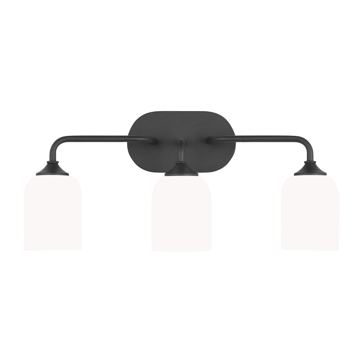 Generation Lighting - GLV1023EN3/MBK - Three Light Vanity - Emile - Midnight Black