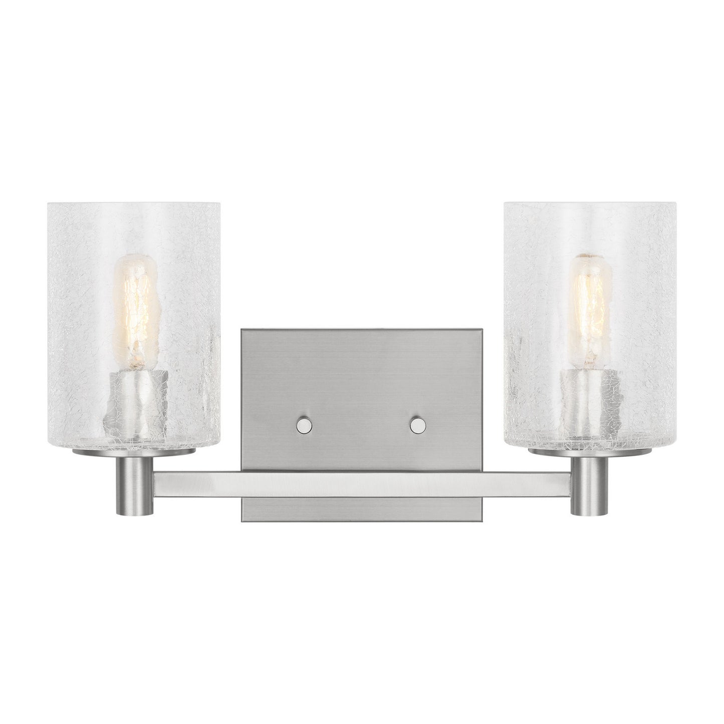 Parker Two Light Wall / Bath in Brushed Steel