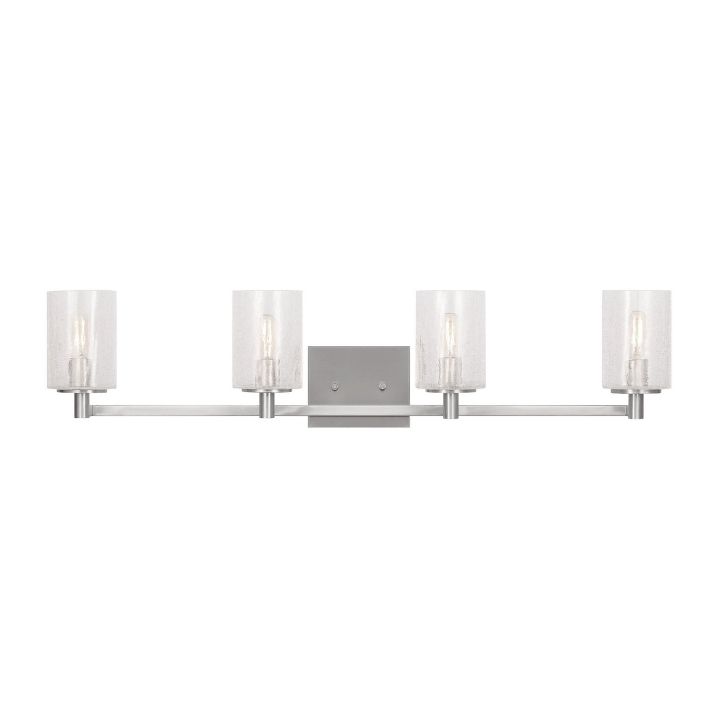 Parker Four Light Wall / Bath in Brushed Steel