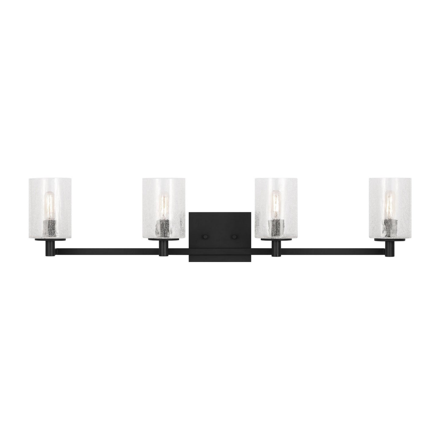 Parker Four Light Wall / Bath in Midnight Black