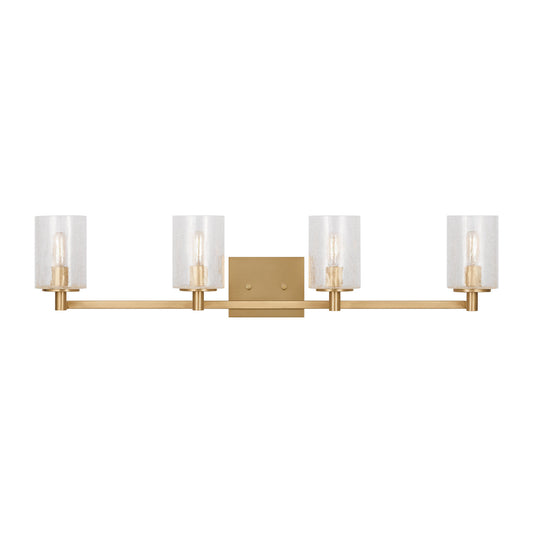 Generation Lighting - GLV1034EN/SB - Four Light Wall / Bath - Parker - Satin Bronze