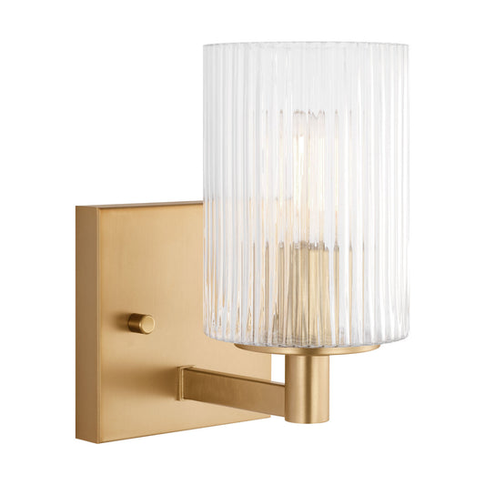 Lando One Light Wall / Bath Sconce in Satin Brass