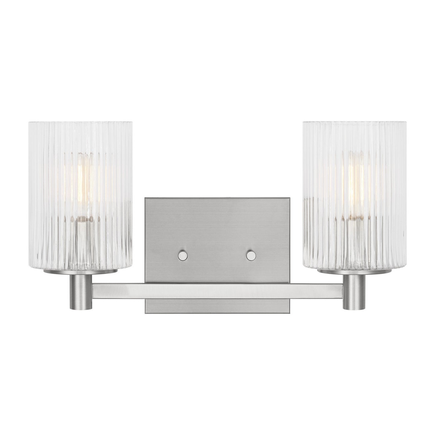 Lando Two Light Wall / Bath in Brushed Steel