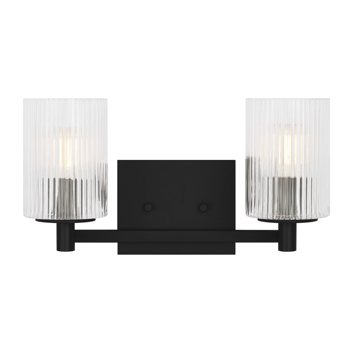 Lando Two Light Wall / Bath in Midnight Black