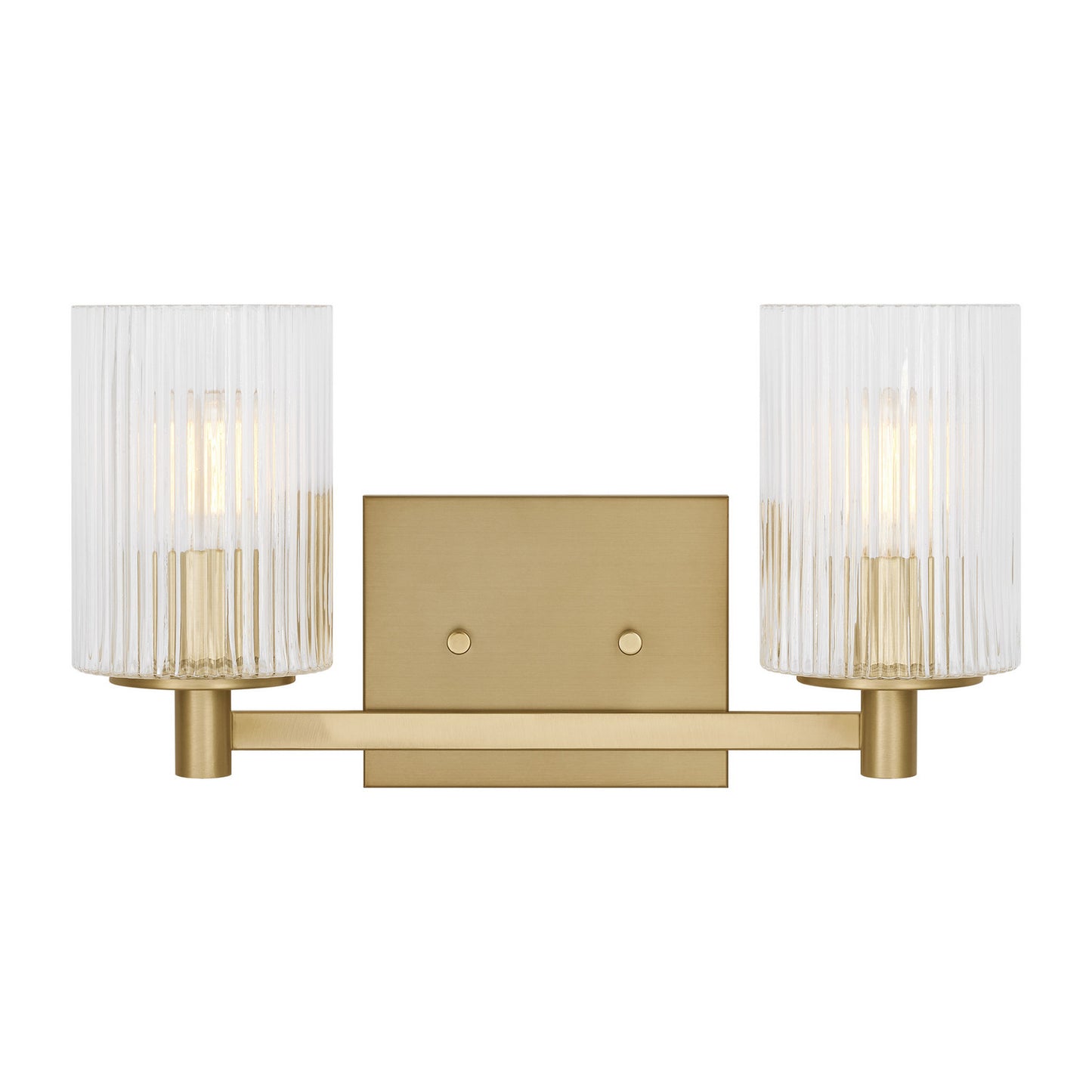 Lando Two Light Wall / Bath in Satin Brass