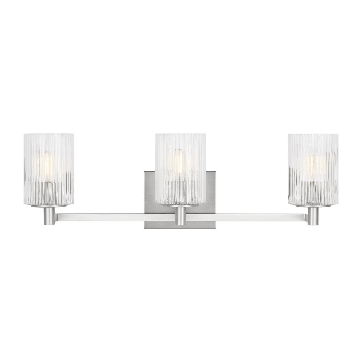 Lando Three Light Wall / Bath in Brushed Steel