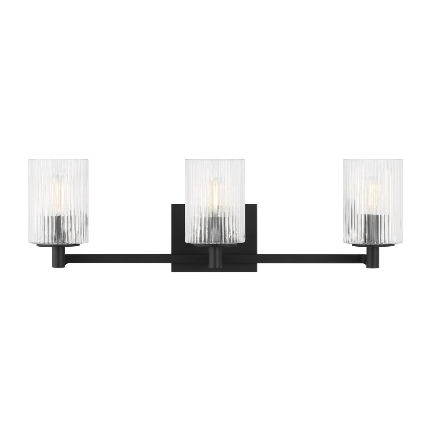 Lando Three Light Wall / Bath in Midnight Black