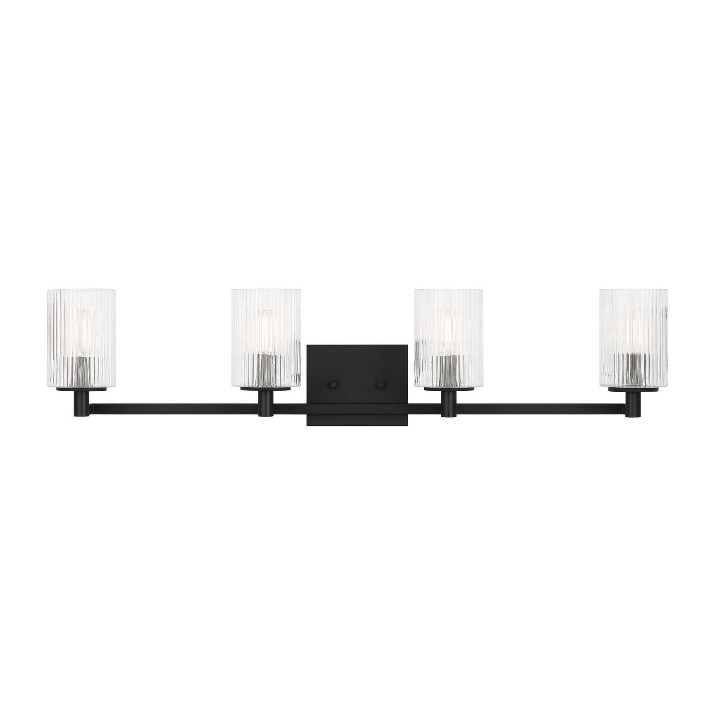 Generation Lighting - GLV1044EN/MBK - Four Light Wall / Bath - Lando - Midnight Black