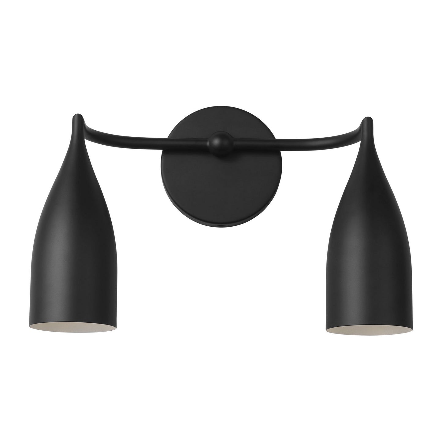 Maya Two Light Vanity in Midnight Black