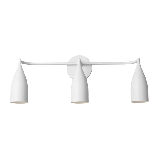 Maya Three Light Vanity in Matte White