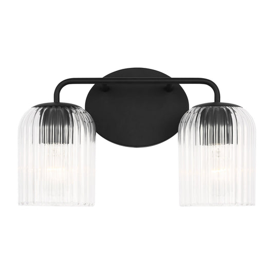 Eisele Two Light Vanity in Midnight Black