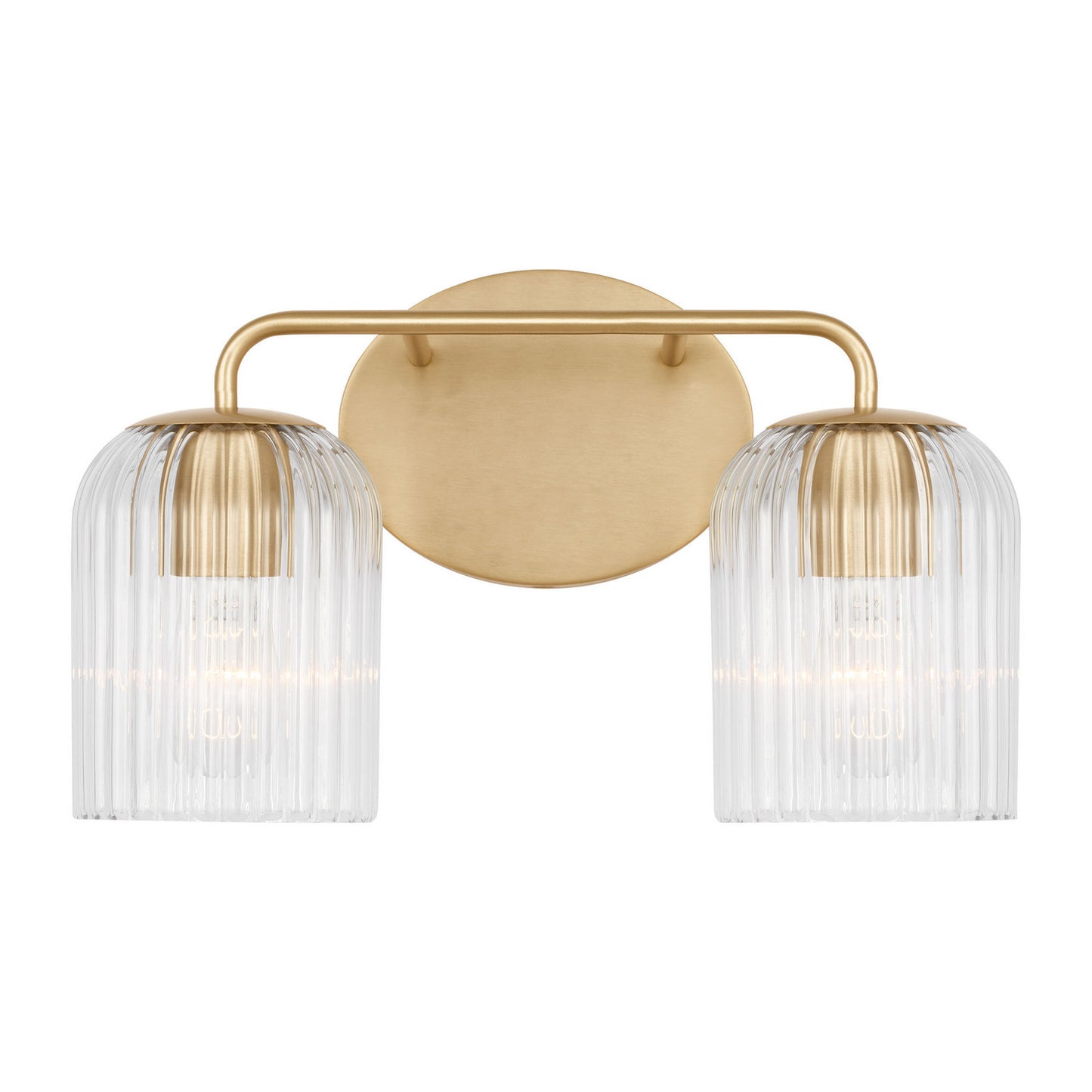 Eisele Two Light Vanity in Satin Brass