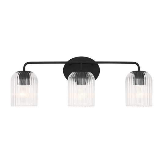 Eisele Three Light Vanity in Midnight Black