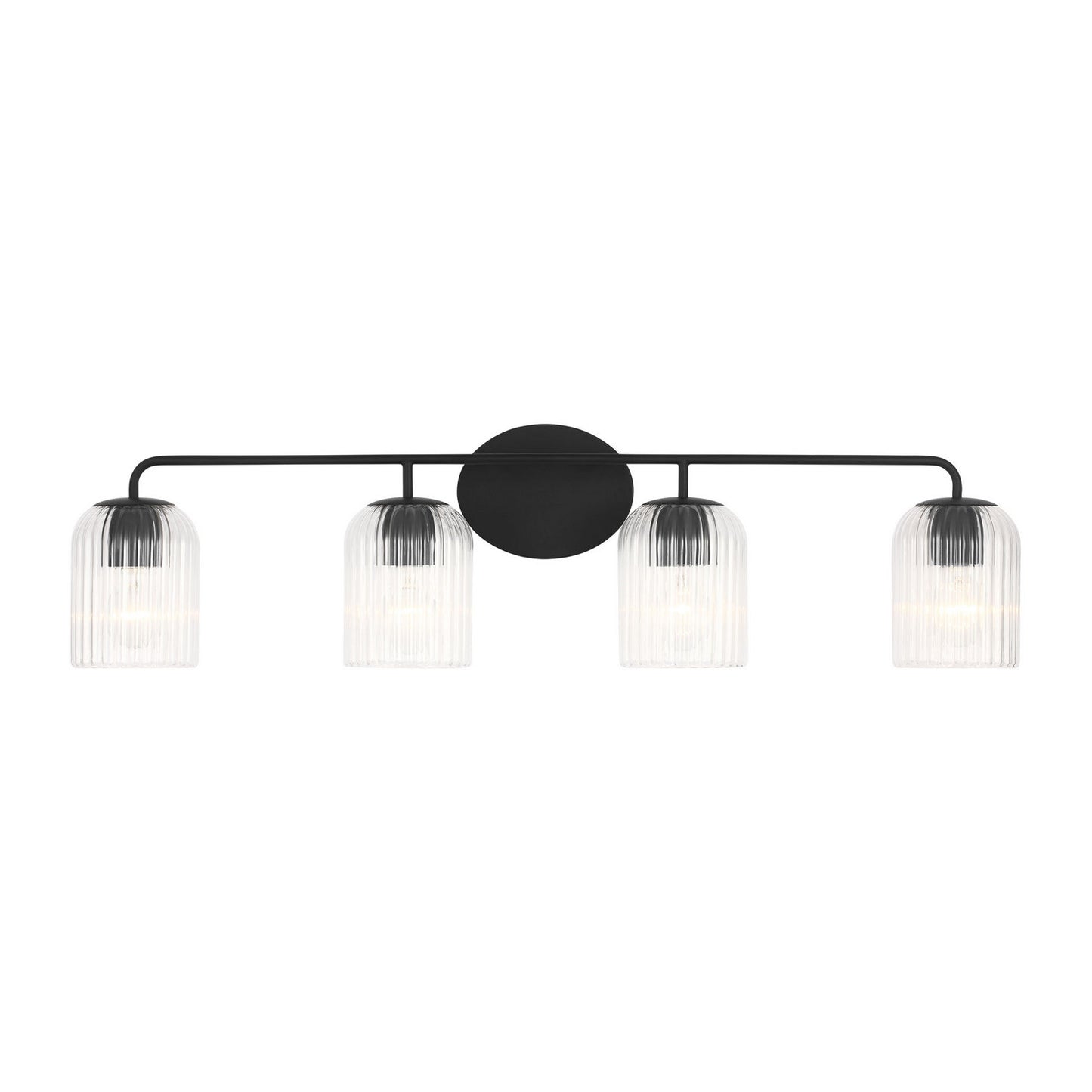 Eisele Four Light Vanity in Midnight Black