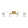 Generation Lighting - GLV1134SB - Four Light Vanity - Eisele - Satin Brass