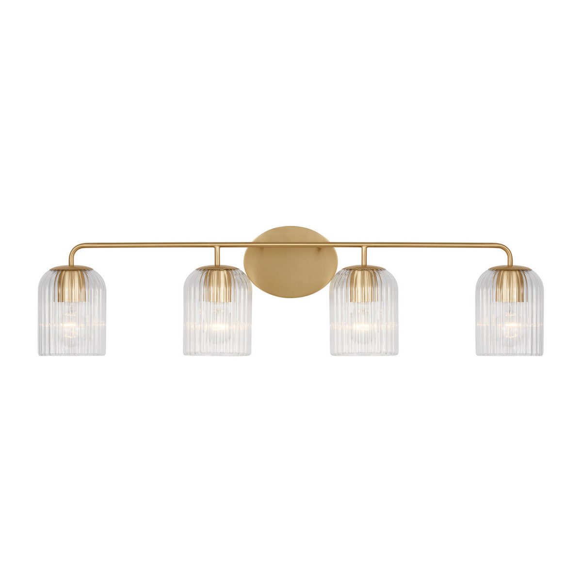 Generation Lighting - GLV1134SB - Four Light Vanity - Eisele - Satin Brass