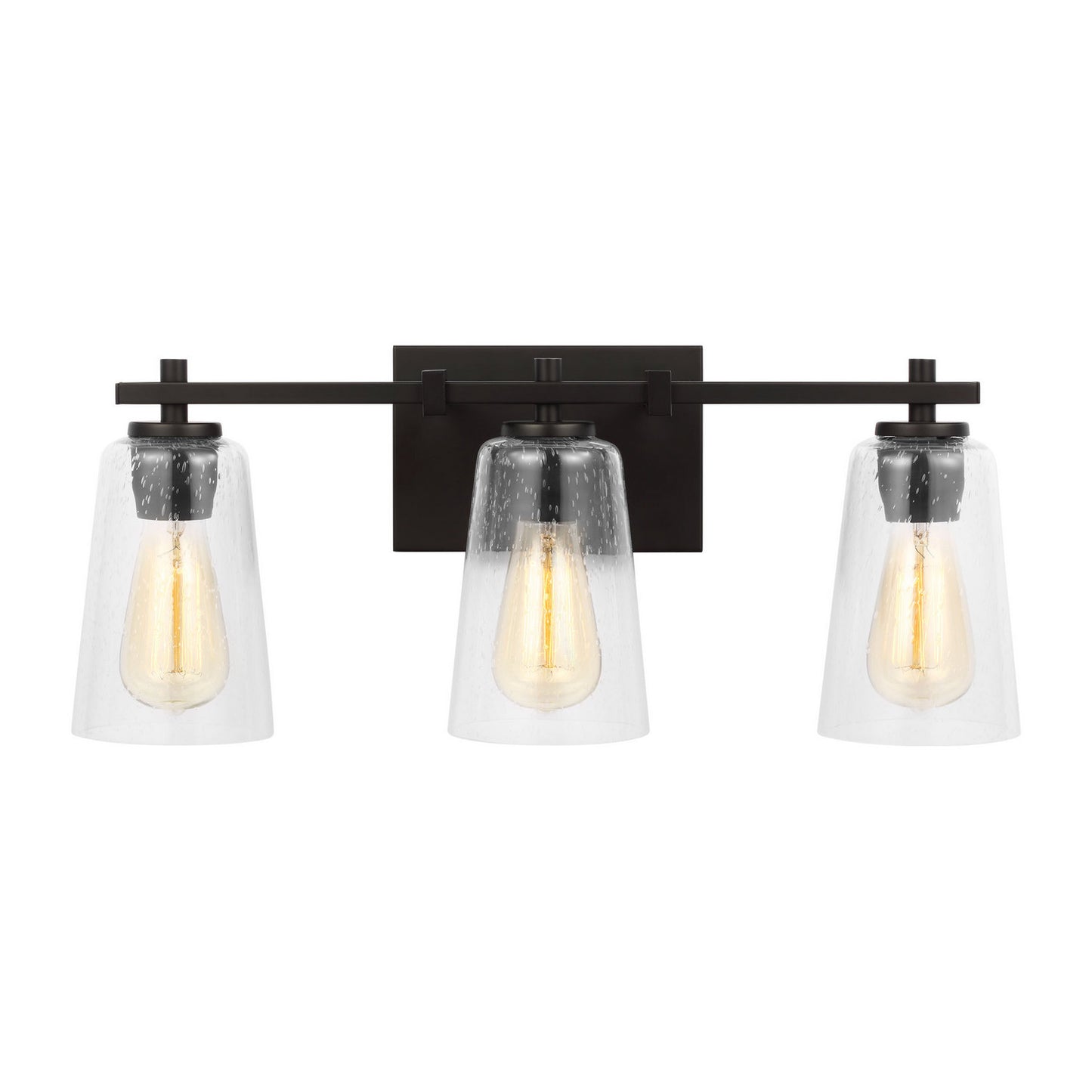 Mercer Three Light Vanity in Midnight Black