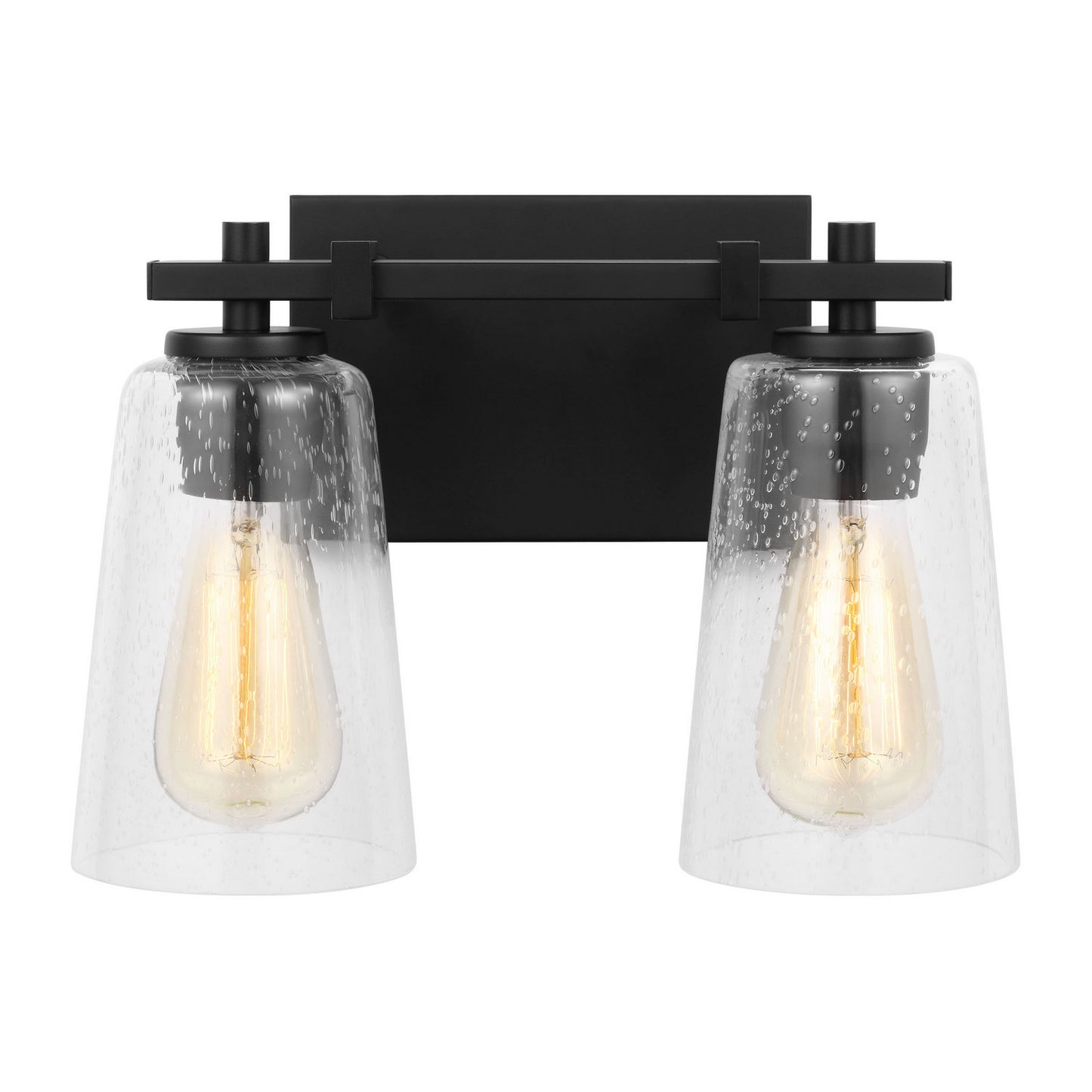 Mercer Two Light Vanity in Midnight Black