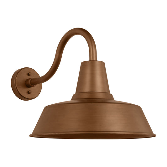 Barn Light One Light Wall Lantern in Natural Copper