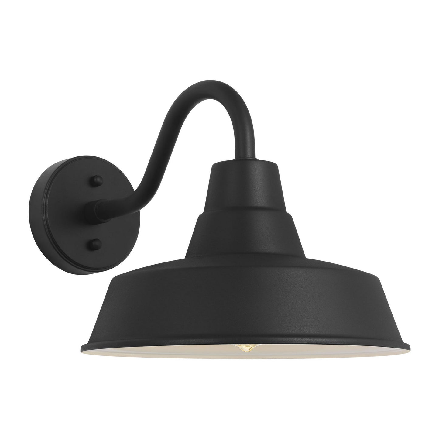 Barn Light One Light Wall Lantern in Textured Black