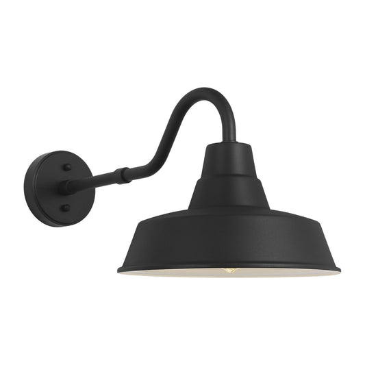 Barn Light One Light Wall Lantern in Textured Black
