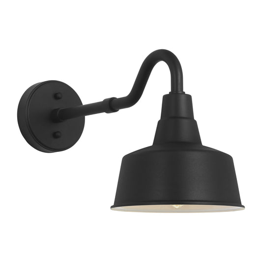 Barn Light One Light Wall Lantern in Textured Black