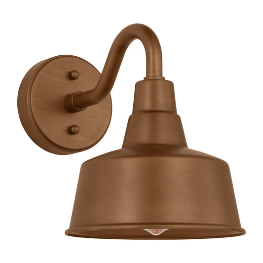 Barn Light One Light Wall Lantern in Natural Copper