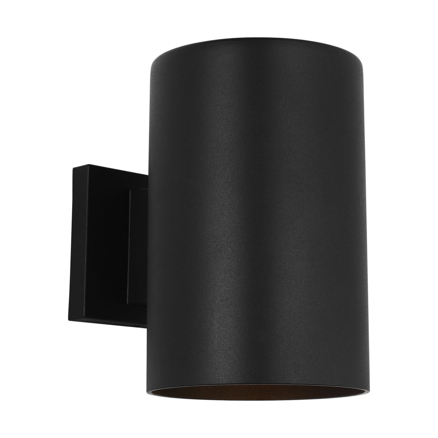Outdoor Cylinders One Light Wall Lantern in Textured Black